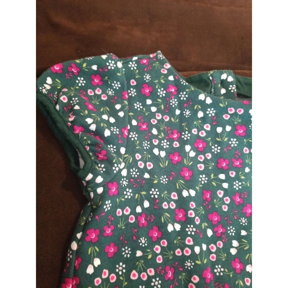 Gymboree plum pony floral dress 5t green‎